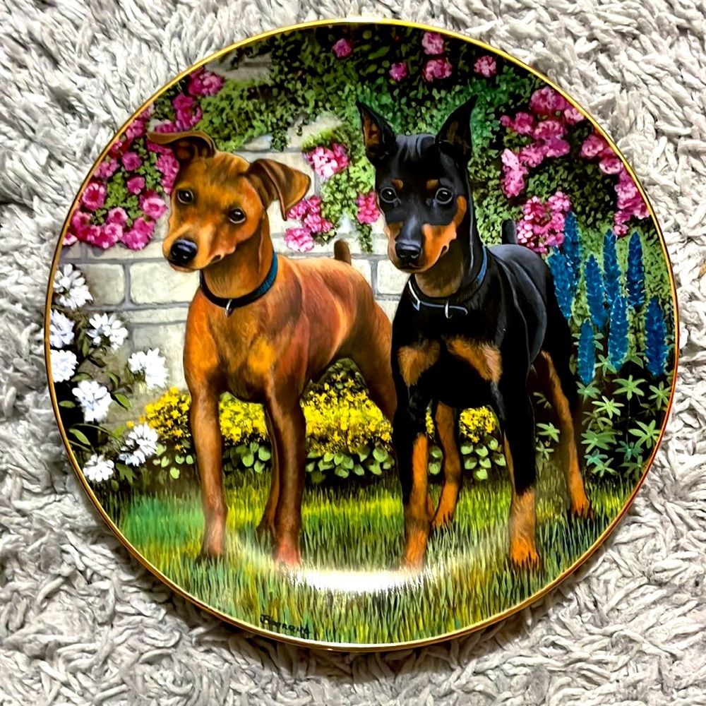 “Playful Pins” Plate A Danbury Mint Collectable